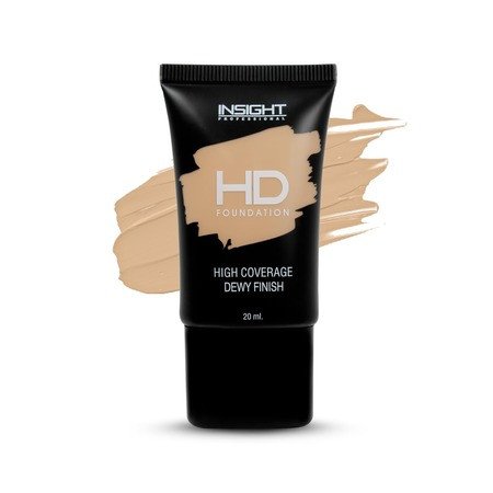 INSIGHT Cosmetics HD Full Coverage Foundation For All Skin Types | Dewy Finish | High Coverage | Paraben Free | Lightweight | 20Ml