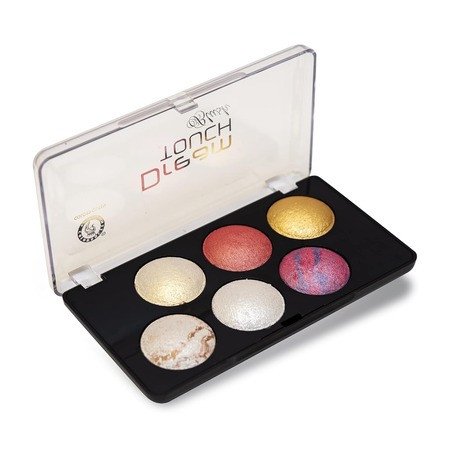 Colors Queen Dream Touch Blusher & Highlighter Palette | Shimmery Finish, Highly Pigmented & Blendable Shades | Lightweight & Long Lasting Multicolour Blusher Palette for Face Makeup 18g