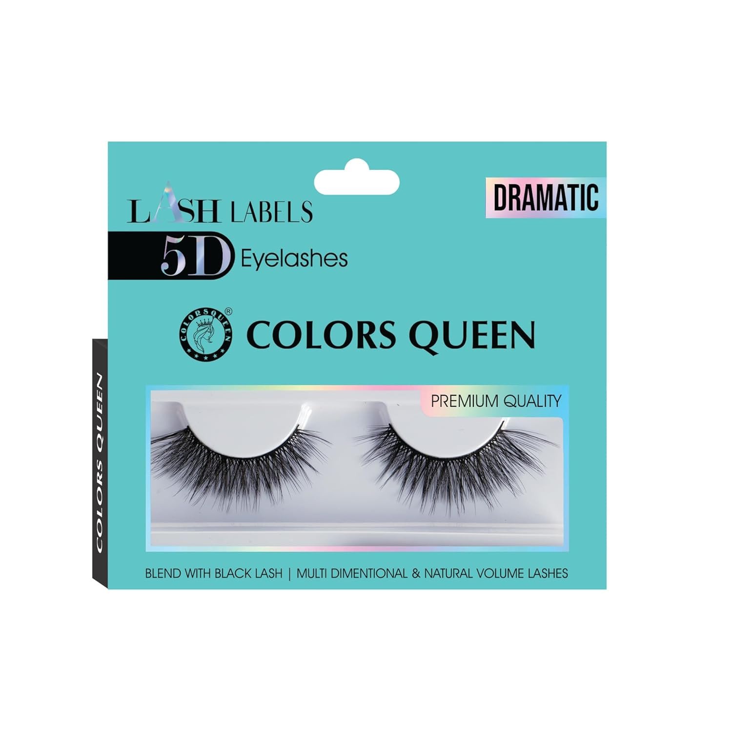 Colors Queen Lash Labels 5D Eyelashes for Women (Dramatic)