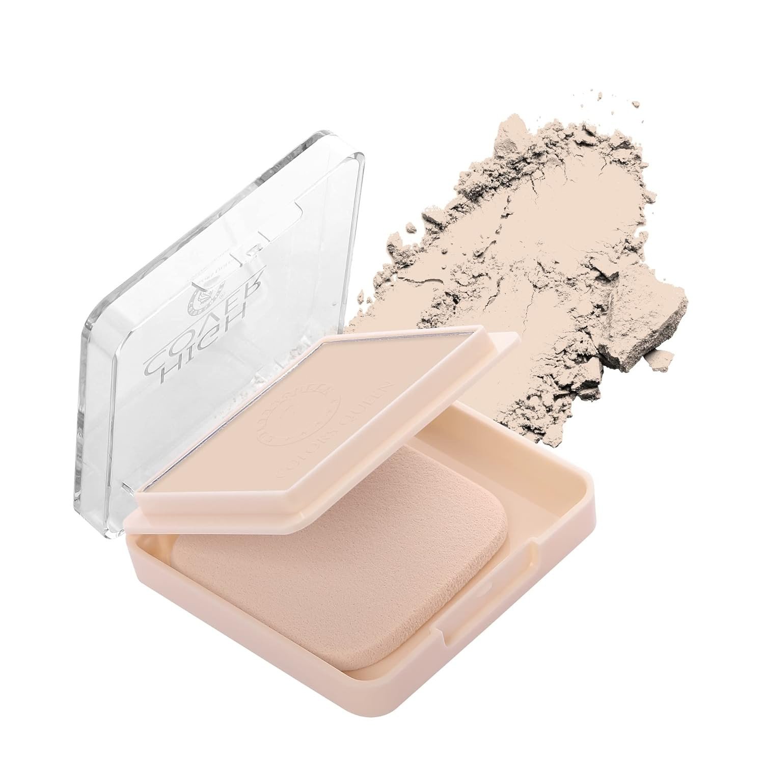 Colors Queen High Coverage Matte Finish Compact powder with SPF| Non Oily Matte Look, Evens Out Complexion, Blends Effortlessly | Compact Powder for Women 20g