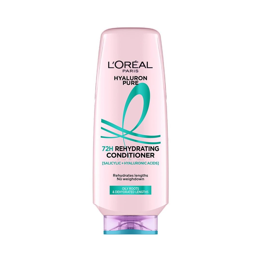 Loréal Paris Hyaluron Pure 72H Rehydrating Conditioner for smooth tangle-free hair, 175 ml