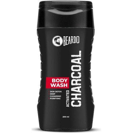 Beardo Activated Charcoal Anti-Pollution Body Wash, 200ml | Deep Pore Cleaning | Removes Dirt & Impurities | Oil Control | Cleanses & Detoxifies Deeply | For Men