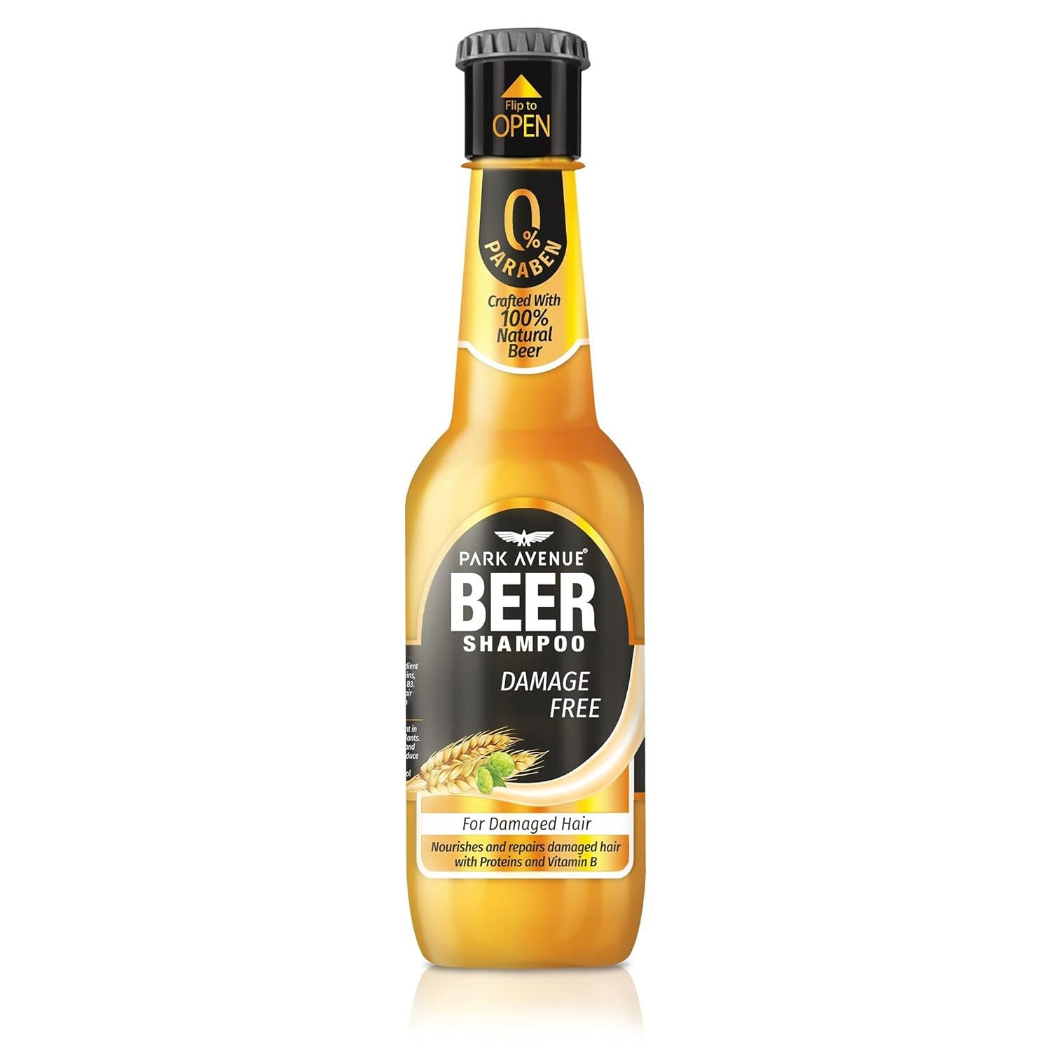 Park Avenue Beer shampoo For Damaged hair | Paraben Free | For Damage Fee Hair| Crafted with Natural Beer