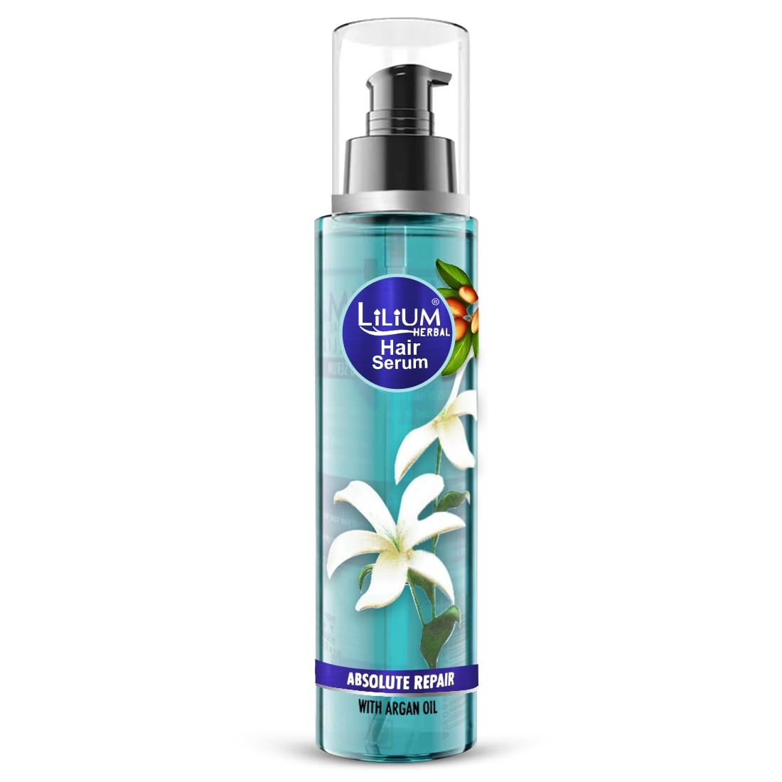 Lilium Hair Serum 100ml | Absolute Repair with Argan Oil | Deep Restoration, Nourishment & Shine Enhancement | Frizz Control | Repairs Damaged Hairs | 100% Vegan | for Women & Men | Weightless Feel