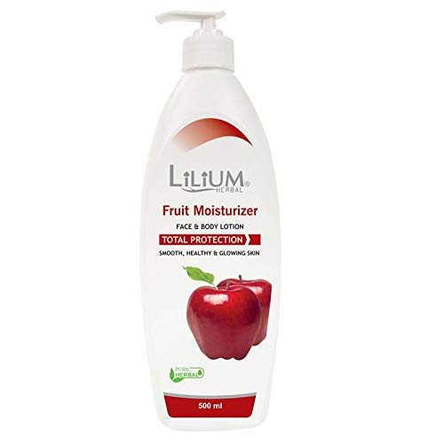 Lilium Herbal Fruit Moisturizer Body Lotion 500 ml, Smooth, Healthy & Glowing Skin, Deep Nourishment, Hydrating, Skin Softening, Non-Greasy Formula, For Women & Men, All Skin Types