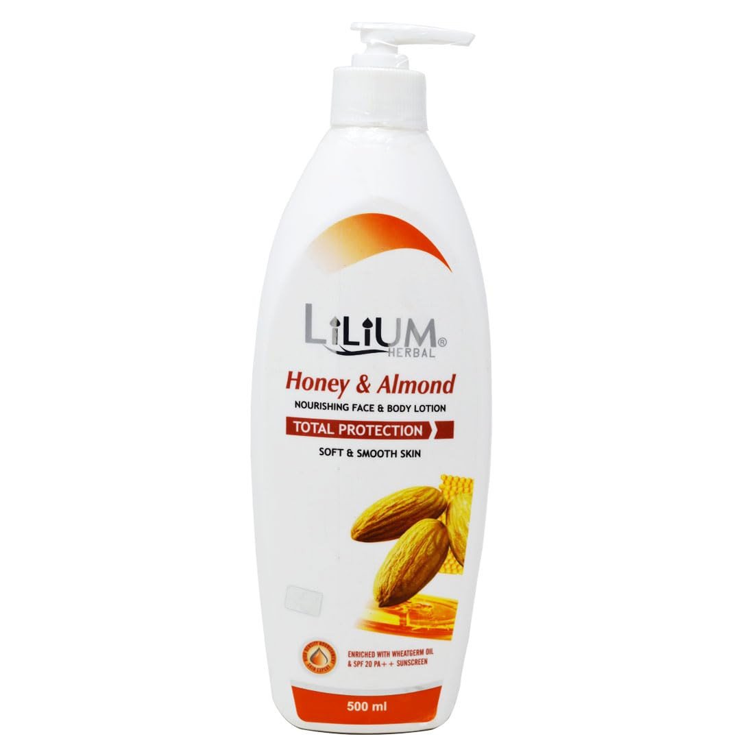 Lilium Honey & Almond Body Lotion 500ml, Soft & Smooth Skin, Skin Hydrating, Non-Greasy, Radiant Complexion, Nourishing, Improves Skin Texture, Suitable For Women & Men, All Skin Types