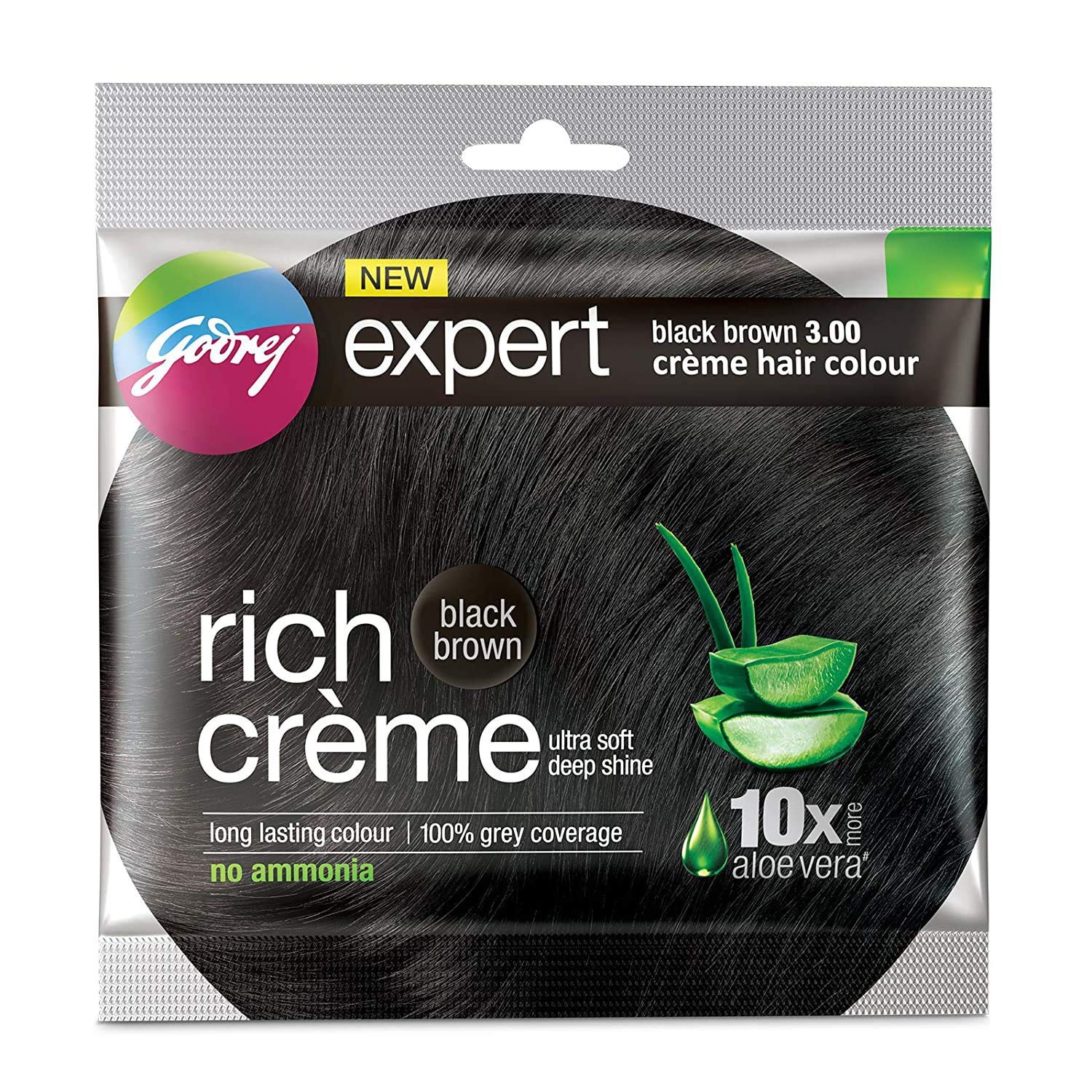 Godrej Expert Rich Creme Hair Colour Cream, Shade 3, Black Brown, Pack Of 1