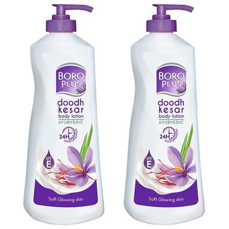 Boroplus Body Lotion Provides 24Hrs Moisturisation 100% Ayurvedic Lotion, Vitamin E For Dry And Normal Skin With Goodness Of Dhoodh, Badam & Kesar