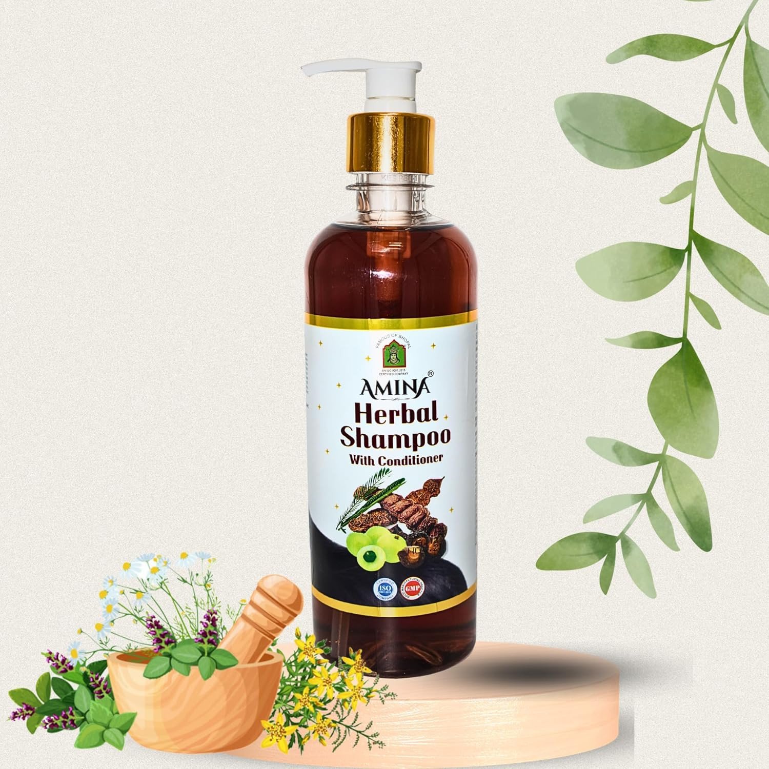 Amina Herbal Shampoo With Conditioner