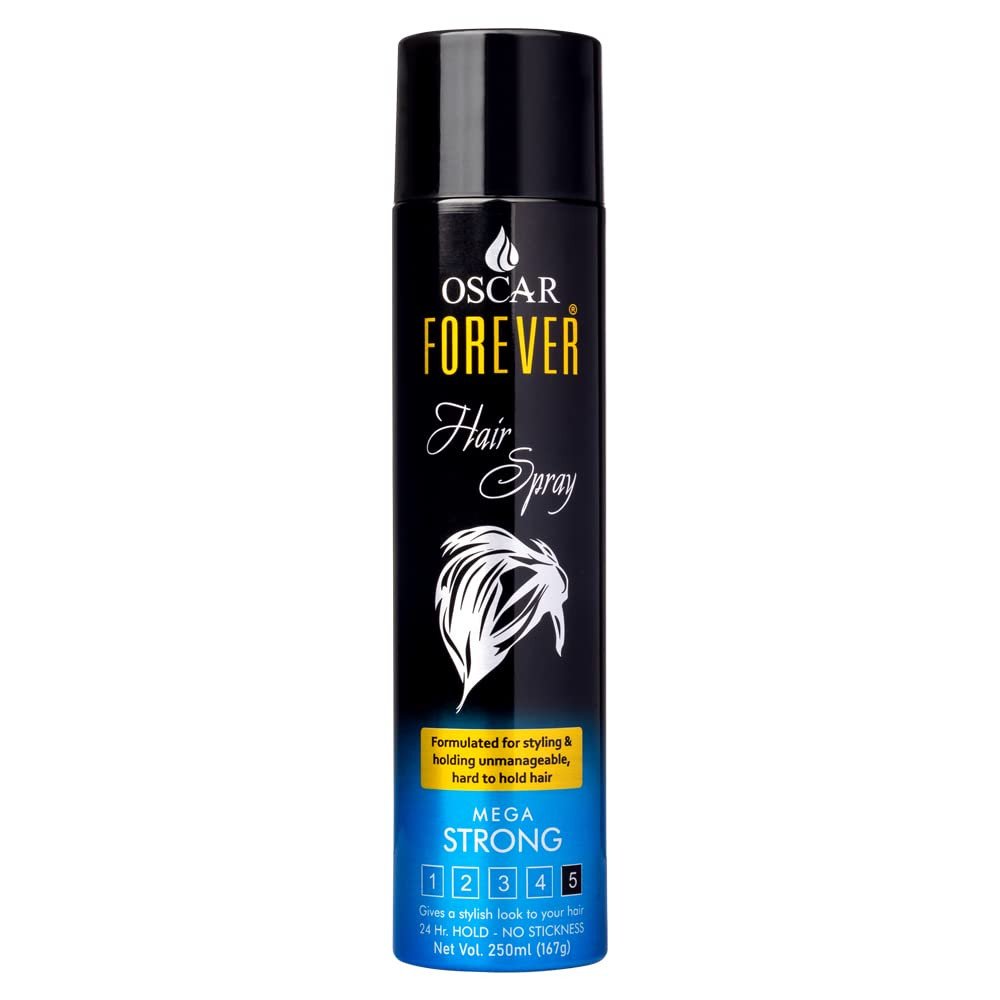 Oscar Forever Hair Spray - Strong Hold, Styling with Nourishment for men & women