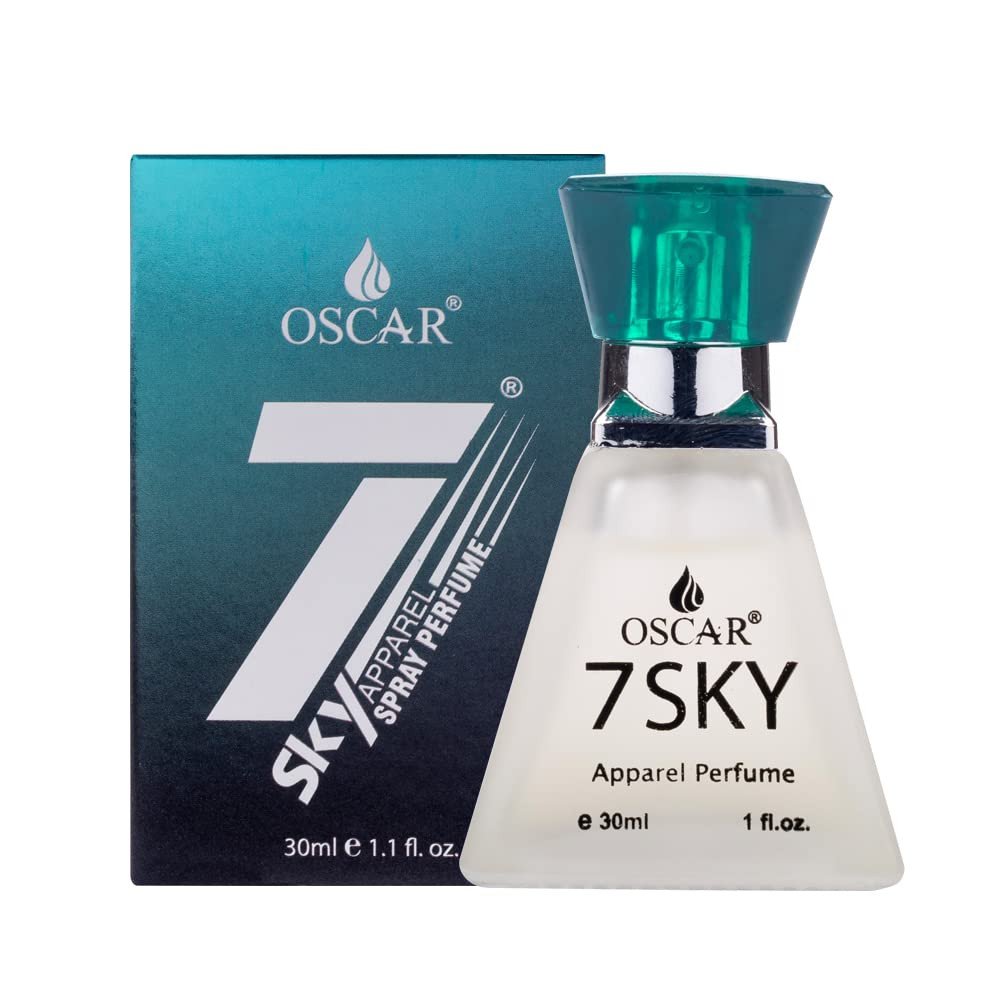 Oscar 7 Sky Feisty Long Lasting Perfume For men & Women | Aromatic Fougere Fragrance | Everyday Unisex Skin Friendly Perfume Spray | 30ml