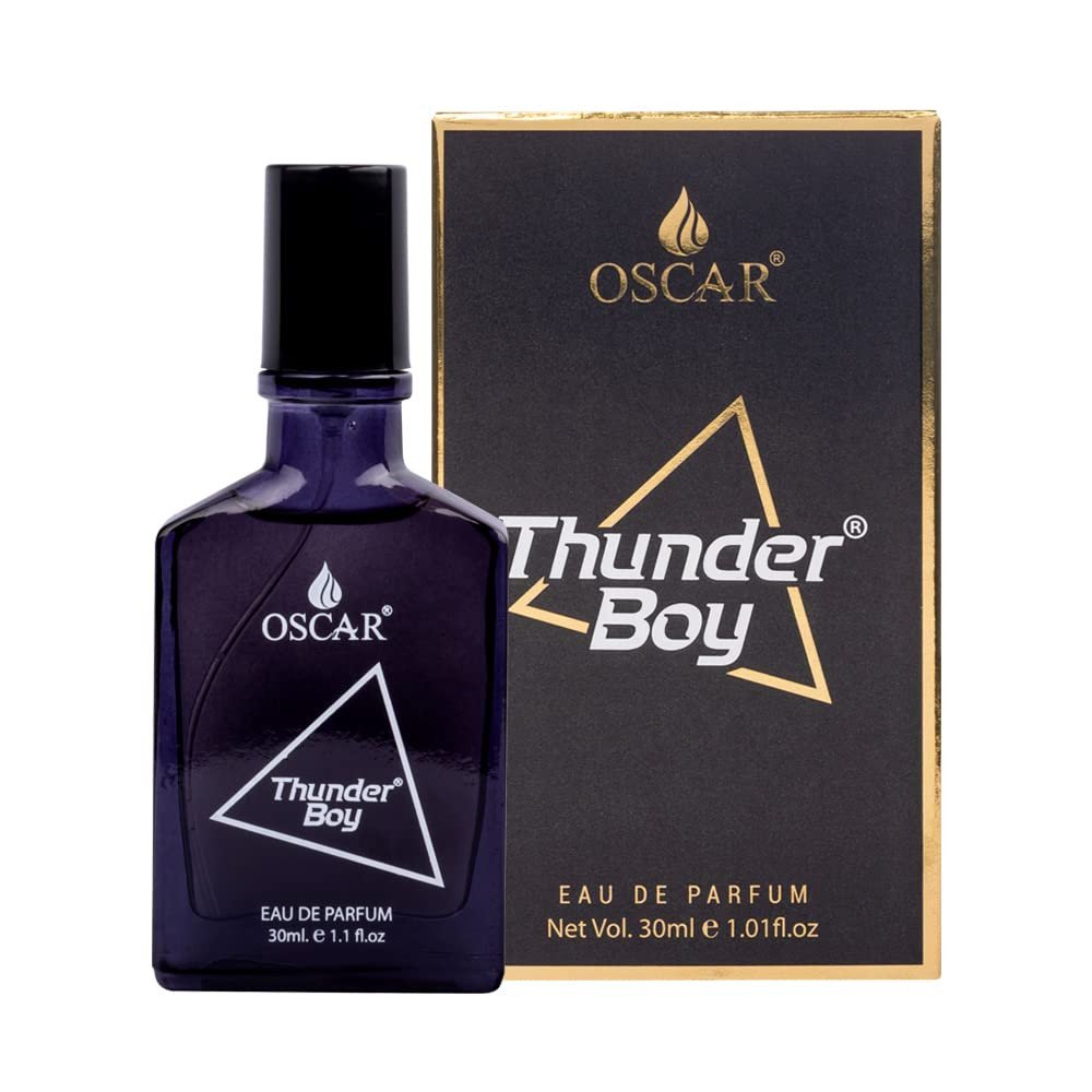 Oscar Thunder Boy Black Long Lasting Perfume For Men, Woody Aromatic Fragrance, Everyday Liquid Perfume For Men, 30ml