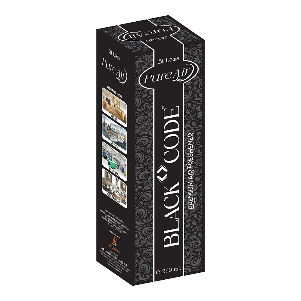 St Louis Air Freshener Black Code Room Freshener 250ml Long Lasting Room Freshener For Office And Homes