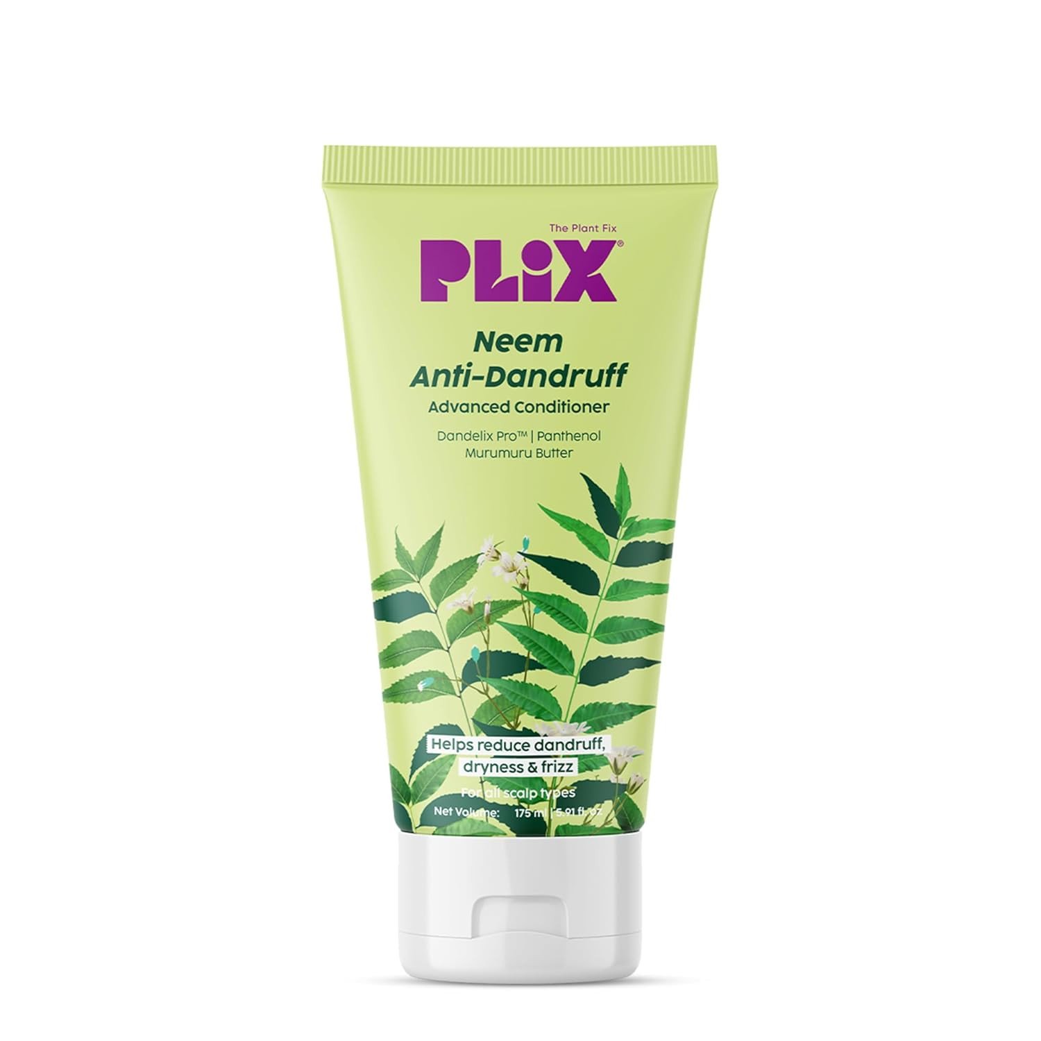 PLIX - THE PLANT FIX | Neem Anti-Dandruff Advanced Conditioner | With Dandelix Pro & Murumuru Butter | Paraben & Sulphate Free | Unisex (175ml)
