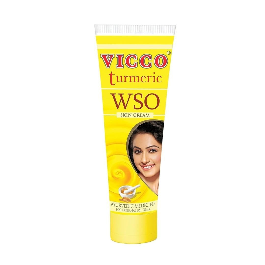 Vicco Turmeric [60g] WSO Cream Ayurvedic Skin Care for Dark Spots, Hyperpigmentation & Blemishes | Natural Skin Lightening for Clear, Healthy Skin