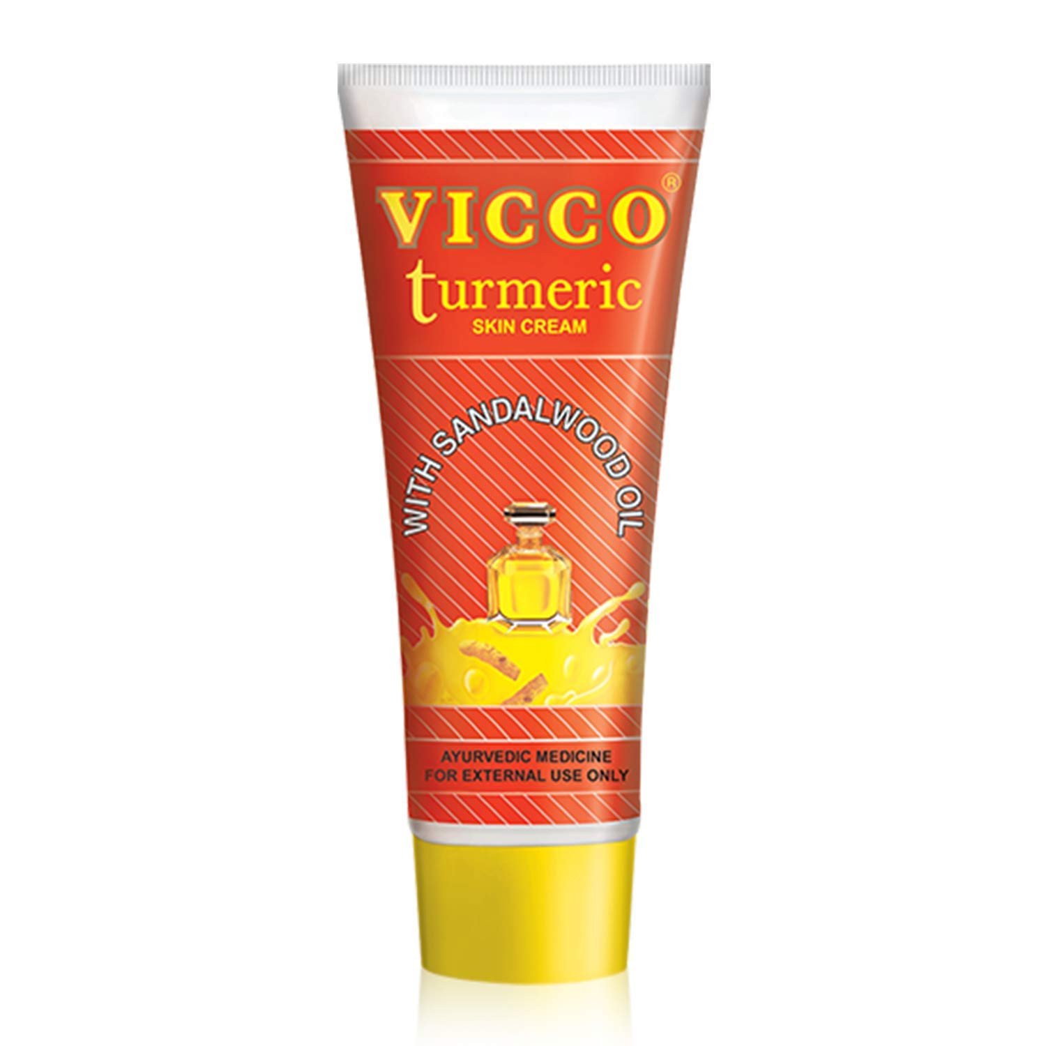 Vicco Turmeric 70gm Ayurvedic Skin Cream, With Sandalwood Oil, (70gm) Pack Of 1
