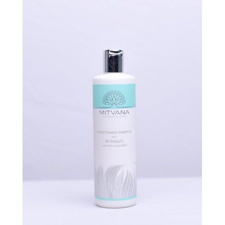 Mitvana Conditioning Shampoo with Detangler Gently hydrate your hair with an aloe vera-rich recipe that enhances softness and helps detangle hair. 200ml