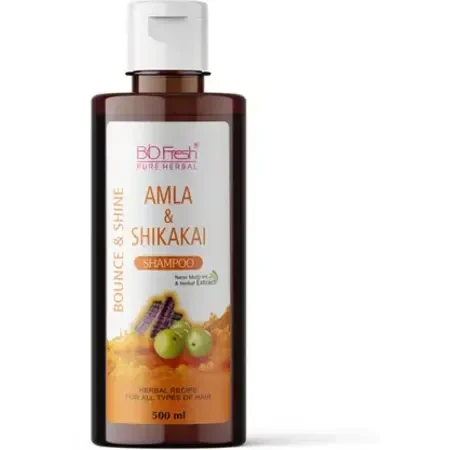 Biofresh Pure Herbal Amla & Shikakai Shampoo for Anti Hair Fall  (500 ml)