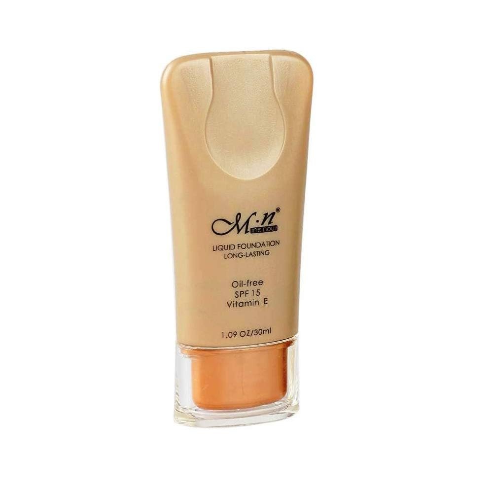 MN Liquid Foundation Long Lasting Oil Free SPF-15 Vitamin E 30ml F08015 (Pack of 1) | Waterproof | Light Weight | Long Lasting | Makeup Foundation.