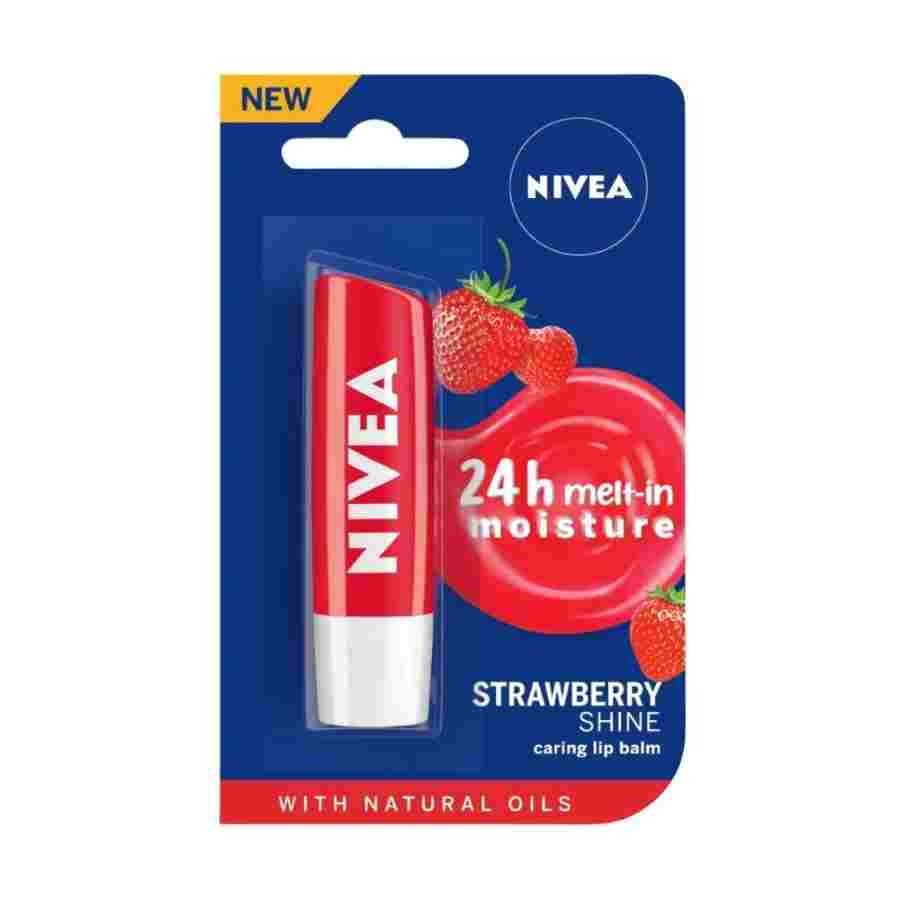 NIVEA Strawberry Fruity Shine Lip Balm Strawberry 4.8g