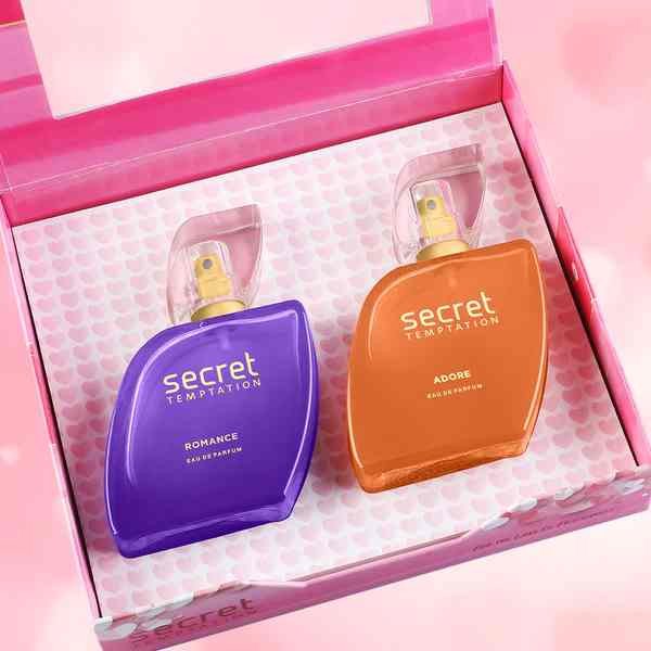 Secret Temptation Romance and Adore Perfume Gift Set, Pack of 2 (50ml each)