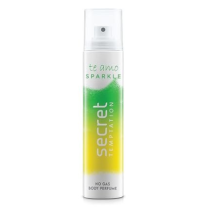 Secret Temptation Te Amo Sparkle No Gas Deodorant Perfume Body Spray for Women, 120ml