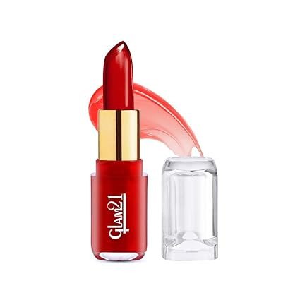 Glam21 Jelly Pop fruity gel lipstick| Moisturising | Glossy Finish | Gives a Natural Colour | Lightweight 3.5gm
