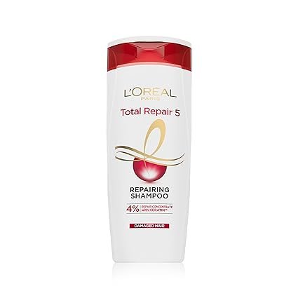 Loreal 82ml Paris Shampoo, For Damaged and Weak Hair, With Pro-Keratin + Ceramide, Total Repair 5