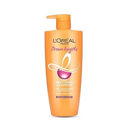 Loreal Paris Shampoo, Nourish, Repair & Shine, For Long and Lifeless Hair, Dream Lengths, 650 ml