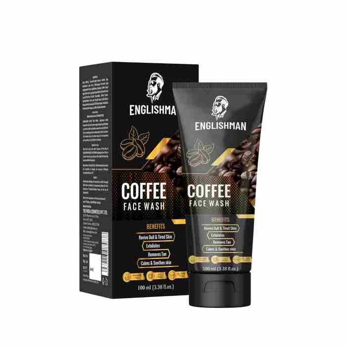 ENGLISHMAN® Coffee Face Wash | Paraben Free | SLS Free | Revive Dull & Tired Skin | Exfoliates | Removes Tan | Calms & Soothes Skin | All Skin Type| Face Wash for Men 100g