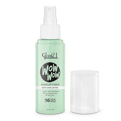 Glam21 Wow Matte Fix Setting Spray for Face Makeup | Lightweighted | 16-hour makeup lock |Hydrates and soothes skin| Long Lasting Makeup Fixer Spray for All Skin Types