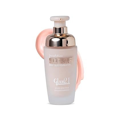 Glam21 Silk Foundation-Lightweight Hydrating Oil-free Formula for Long-lasting Makeup | Balance Skin pH Level | SPF35 UV Protection | Suitable for All Skin Type| 50gm