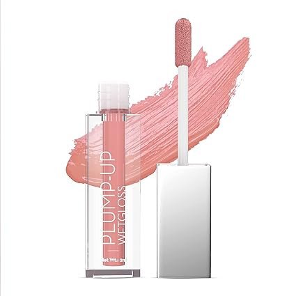 Swiss Beauty Plump-Up Wet Lightweight Lip Gloss With High Shine Glossy Finish For Fuller And Plump Lips 2ml