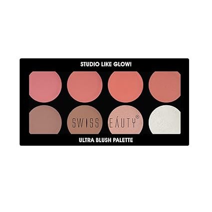Swiss Beauty Ultra Blush Palette With Highly Blendable Shades | Pigmented Blusher For A Natural Flush 16gm