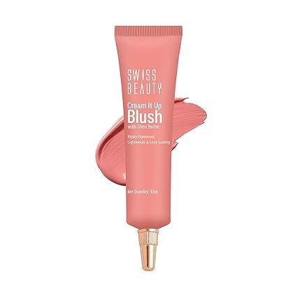 Swiss Beauty Cream It Up Blusher | Highly Pigmented | Long-lasting | Buildable & Blendable | All Skin Types 10ml