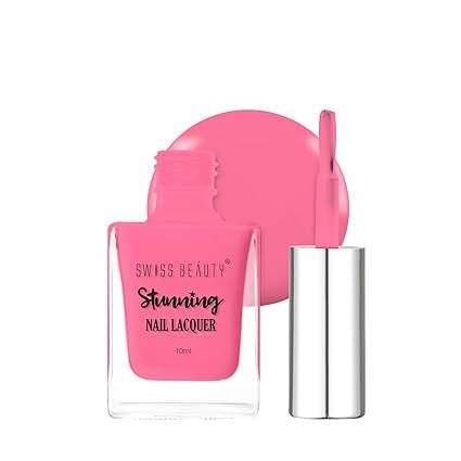 Swiss Beauty Stunning Nail Lacquer | Chip Resistant, Quick drying nail paint | Highly Pigmented with high shine Nail polish