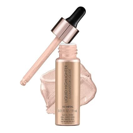 Swiss Beauty Drop & Glow Liquid Highlighter For Face Makeup | Illuminating Liquid Highlighter With Dewy Finish 18ml