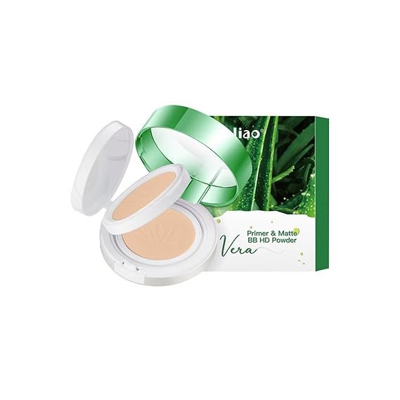 Maliao Primer & Matte BB HD Powder - Aloe Vera Infused for Flawless Matte Finish