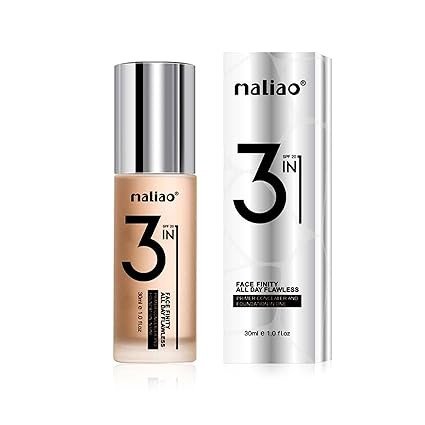 Maliao 3-IN-1 Face Finity Primer, Concealer & Foundation - Flawless All Day