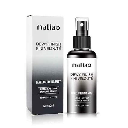 Maliao Dewy Finish Long Lasting Makeup Fixing Mist - Hydrating and Refreshing Formula with Rosewater and Green Tea 80ML M112