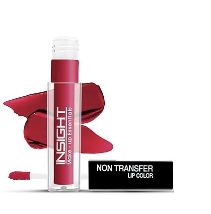 Insight Cosmetics Non Transfer Liquid Lipstick |Matte Texture|12Hrs Waterproof|Smudge Proof |Toxic Free |Vegan|Longwear, 4ml | Long-Lasting