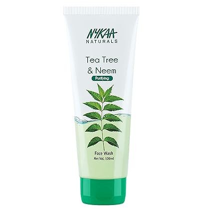 Nykaa Naturals Tea Tree & Neem Purifying Face Wash, 100ml | Foaming Face Wash| Treats Acne | Reduces Dark Spots | Removes Impurities & Residual Makeup | For All Skin Types