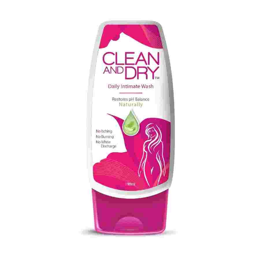 Clean and Dry| Daily Intimate Wash| Hygiene Wash For Women, Vaginal Wash | Prevents Infections | No Itching, Burning, White Discharge