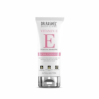 DR. RASHEL VITAMIN E FACIAL CLEANSER WHICH PURIFIES & HYDRATES, PARABEAN & SULPHATE FREE
