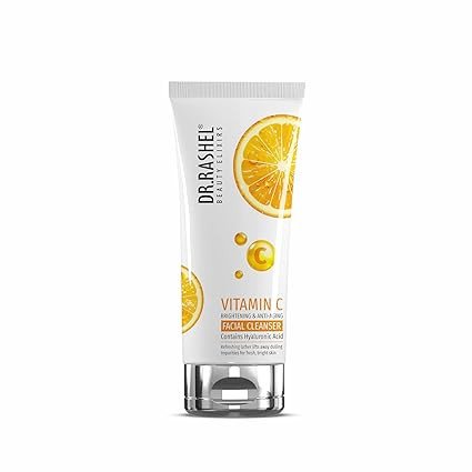 DR.RASHEL VITAMIN C FACIAL CLEANSER BRIGHTENING & ANTI-AGING CONTAINS HYALURONIC ACID (80ML)