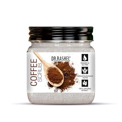DR.RASHEL Coffee Scrub Face & Body,Re-Sculpting Scrub for Brightening Vitamin & Dark Circle (380 Ml)