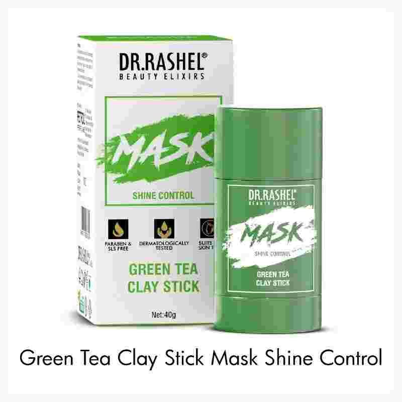 DR.RASHEL GREEN TEA PURIFYING CLAY STICK MASK SHINE CONTROL ANTIACNE THERAPY PARABEN FREE  (40 g)