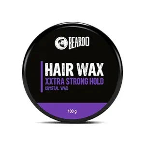 Beardo Xxtra Stronghold Hair Wax, | Crystal Hair Wax for Men | Hair Wax Men | Hair Styling Wax for Glossy Finish & Shine | Extra Strong Hold Wax