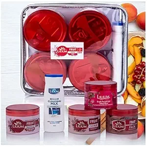 Lilium Fruit Facial Kit 1100g | Complete Skincare Set With Goodness Of Natural Fruits | Youthful Radiance & Revitalization | For Women & Men | 100% Vegan & Chemicals Free | All Skin Types