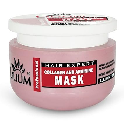 Lilium Professional Hair Spa Collagen & Arginine, Revitalize, Strengthen & Transform Your Tresses, Salon-Treated Hair With Hair Spa, Ideal For Dry & Weakened Locks, Suitable For All Hair Types